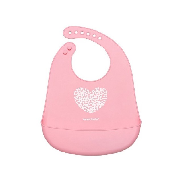 CANPOL BABIES SILICONE PORTICLA WITH POCKET - PASTEL PINK